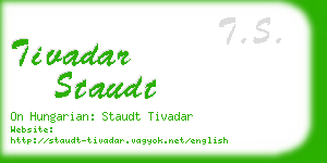 tivadar staudt business card